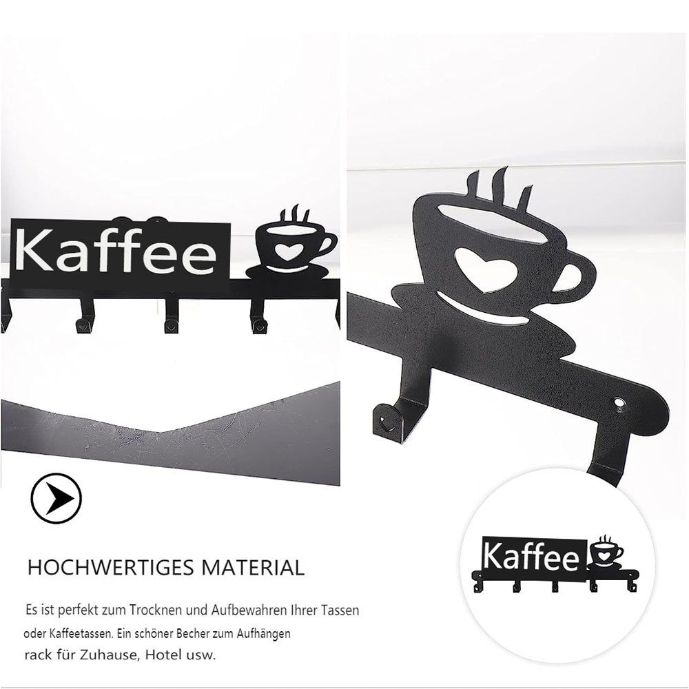 KOMIRO Gläserhalter Kaffee Becher Halter Rustikalen Wand Montiert Tasse Veranstalter