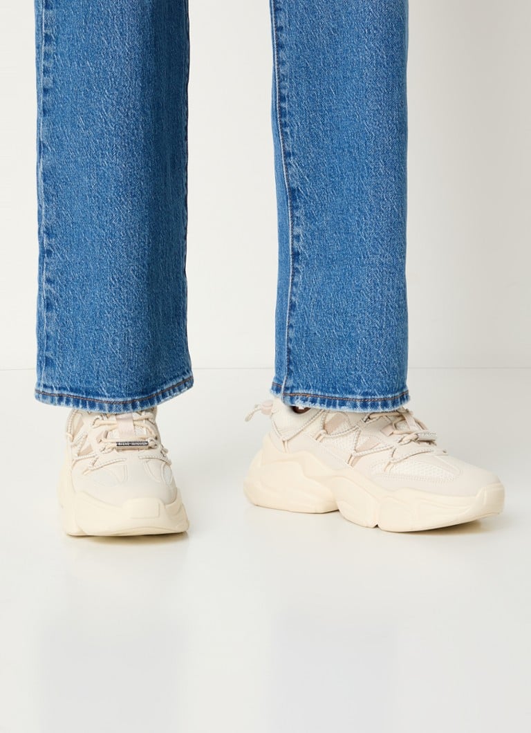 Teniși Steve Madden Spectator din piele cu detalii din piele