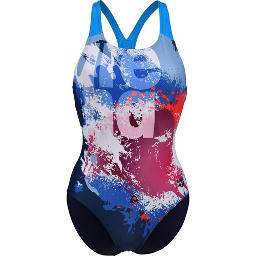 DAMEN SCHWIMMANZUG WOMEN'S WAVES BREAKING SWIMSUIT V BACK