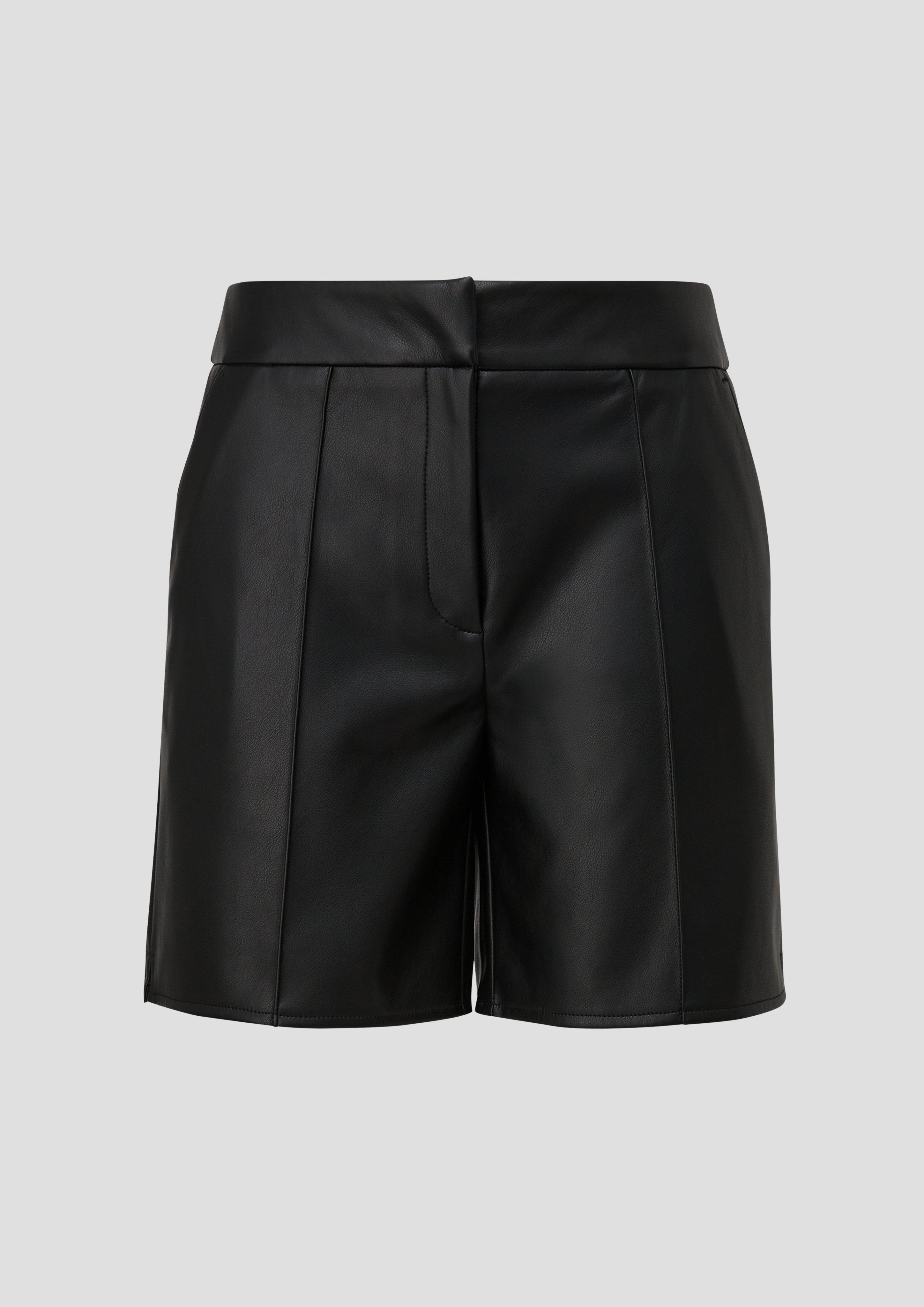 Shorts aus Lederimitat  2137968-9999