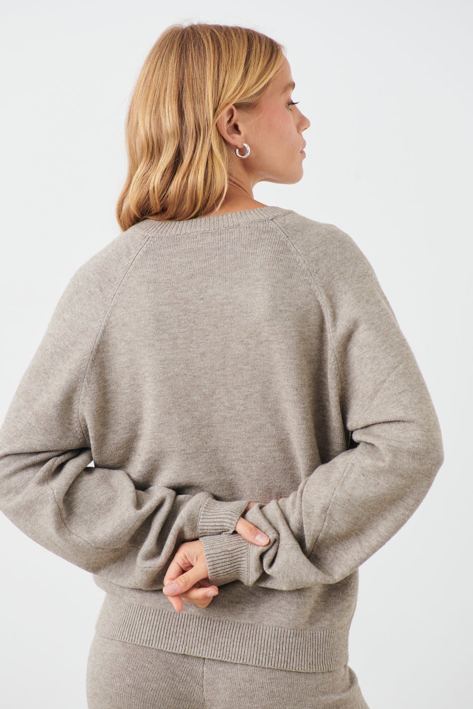 V-neck homewear sweater