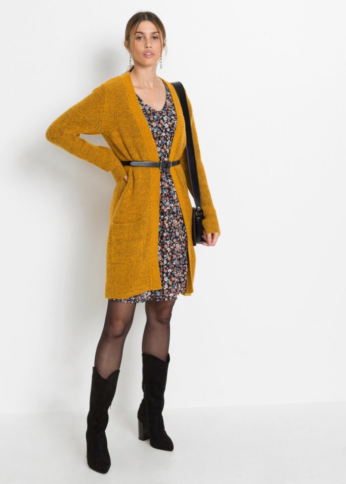 Longstrickjacke