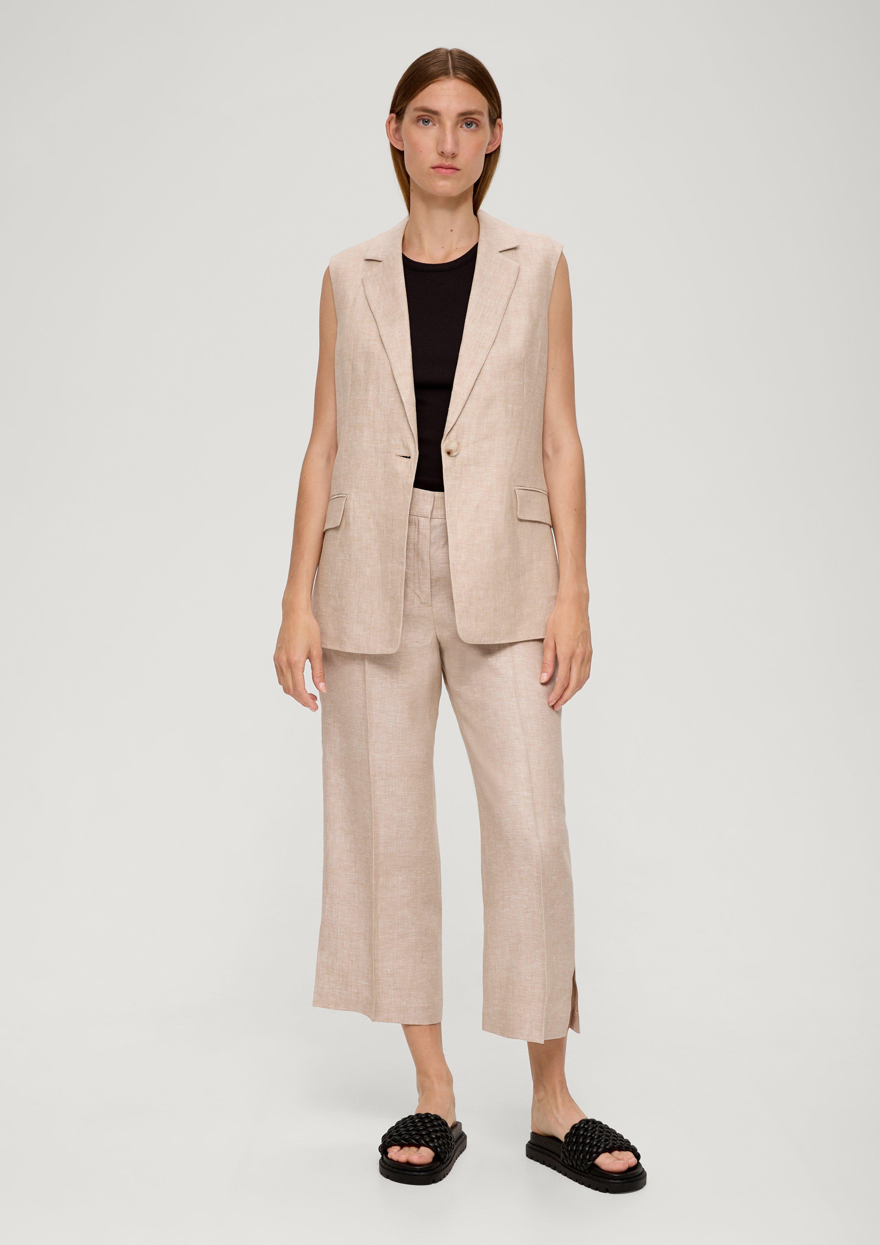 Regular: Herringbone-Hose aus Leinen  2130935-84W1