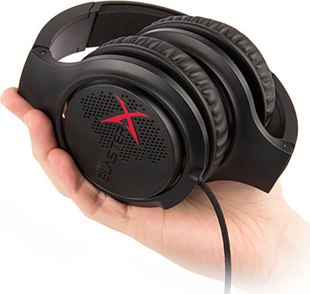 Creative Sound BlasterX H3 Gaming-Headset (Mikrofon abnehmbar, Rauschunterdrückung, für PC, PS4 und XBOX One)