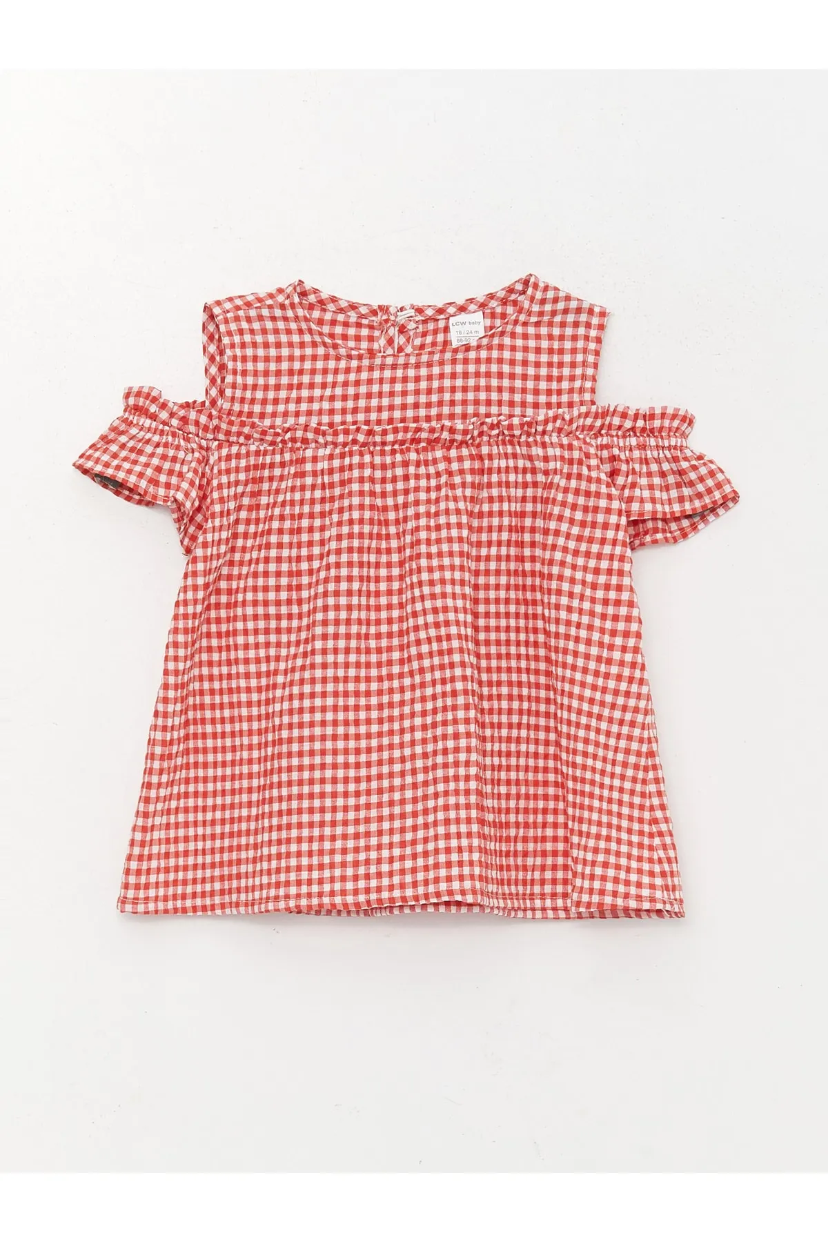 LC Waikiki  2er-Set Bluse und Shorts mit Rundhalsausschnitt für Baby-Mädchen