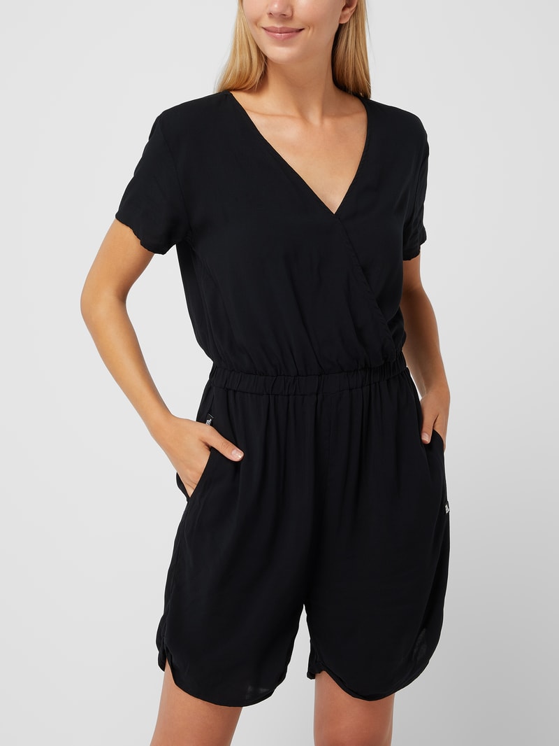 Playsuit aus Viskose Modell 'Hella' in schwarz