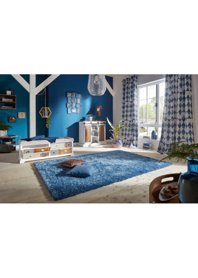 Hochflor Teppich mit besonders dichtem Flor