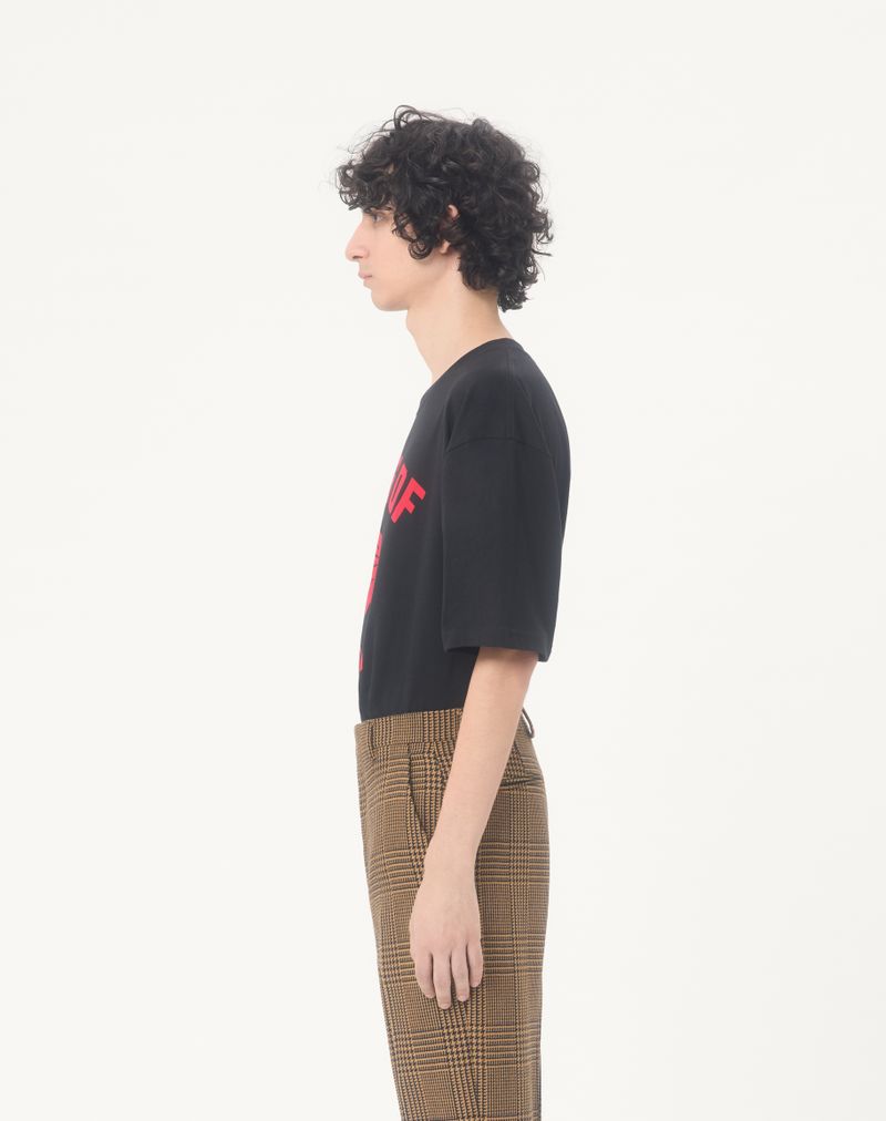 Valentino bomulds-T-shirt med panterprint