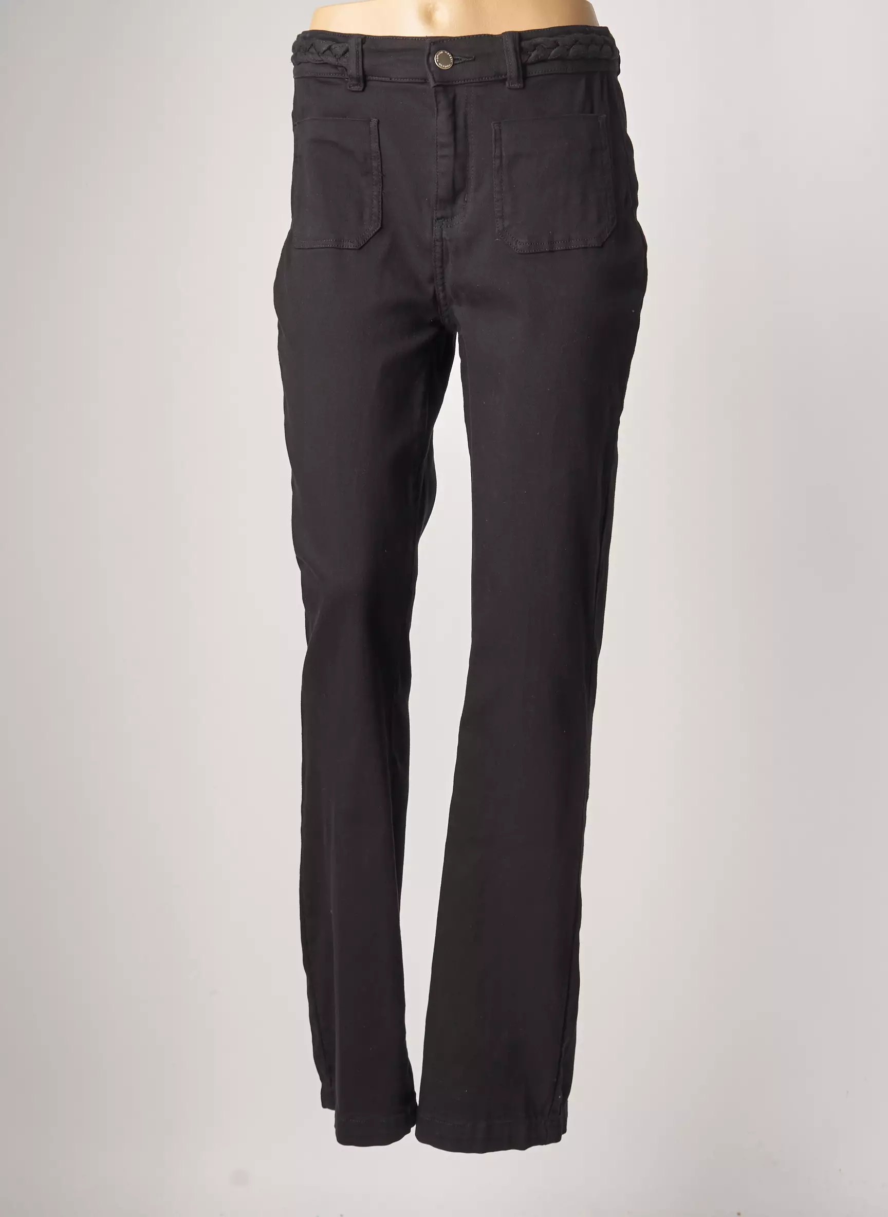 Morgan Pantalons Droits Femme couleur noir