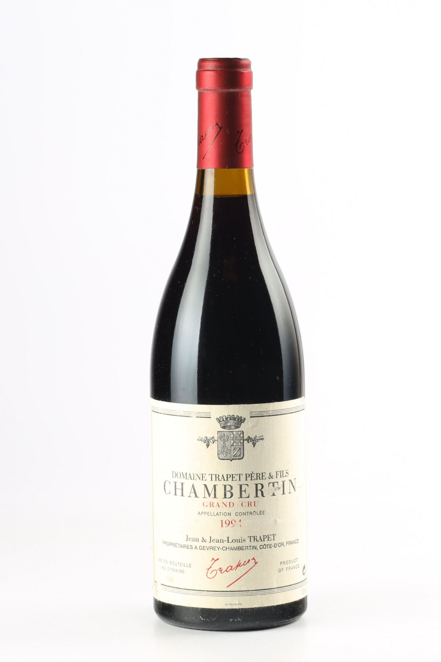 Vin 1994 TRAPET PERE ET FILS 1994, Chambertin Grand Cru. Vin ancien - SoDivin