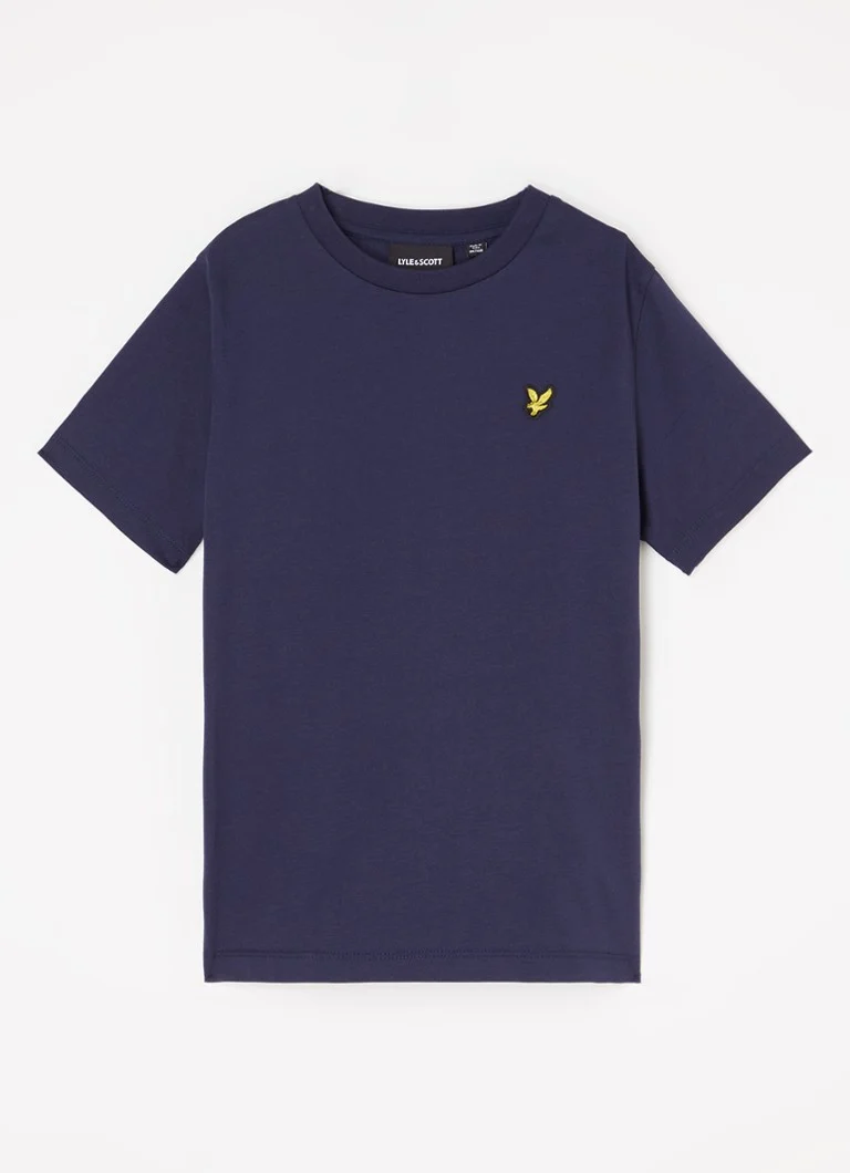 Lyle & Scott -t-paita, jossa logobrodeeraus