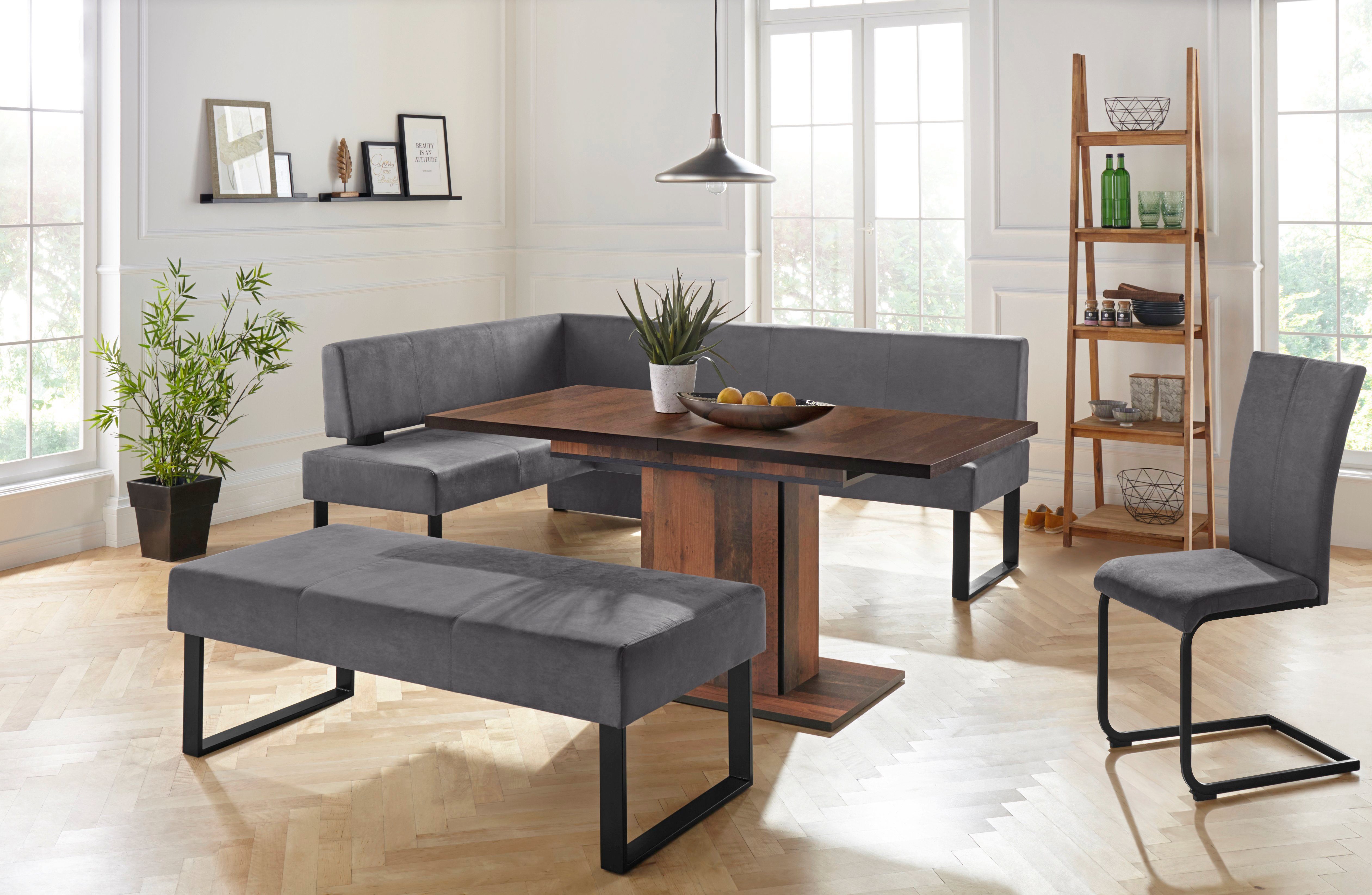 HELA Esstisch Ariana, durch innenliegende Einlegeplatten ausziehbar 120-160 cm
