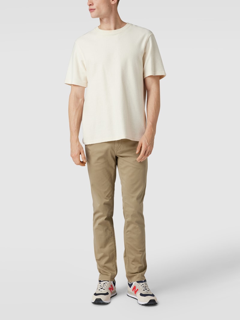 Slim Fit Chino mit Stretch-Anteil in beige