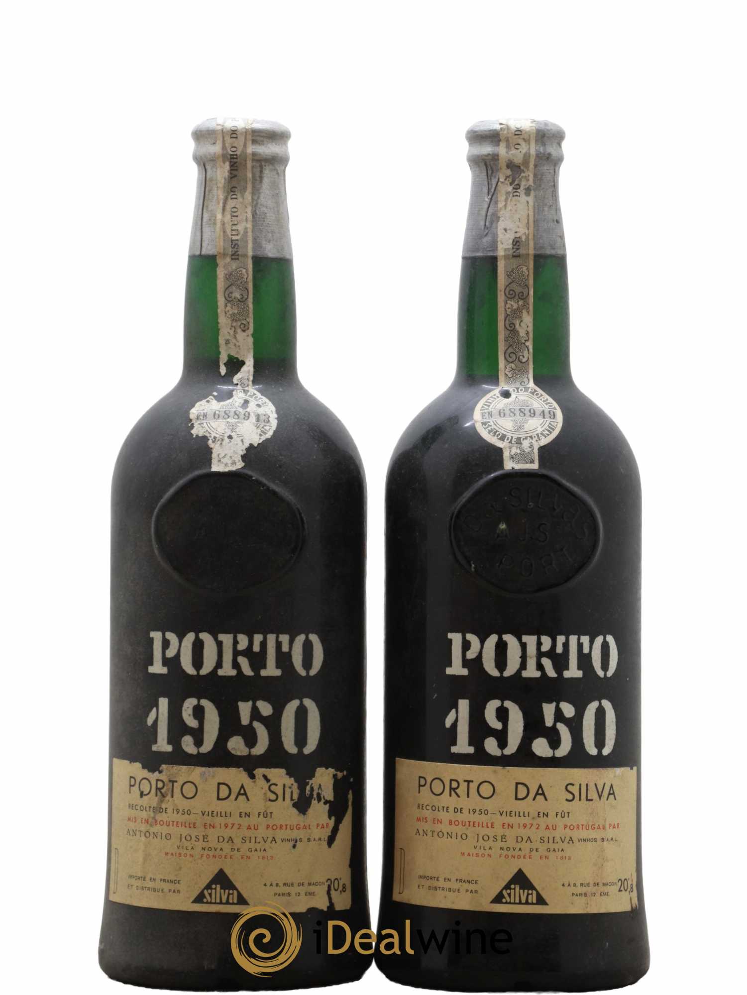 Porto Da Silva 1950 - Lot de 2 Bouteilles