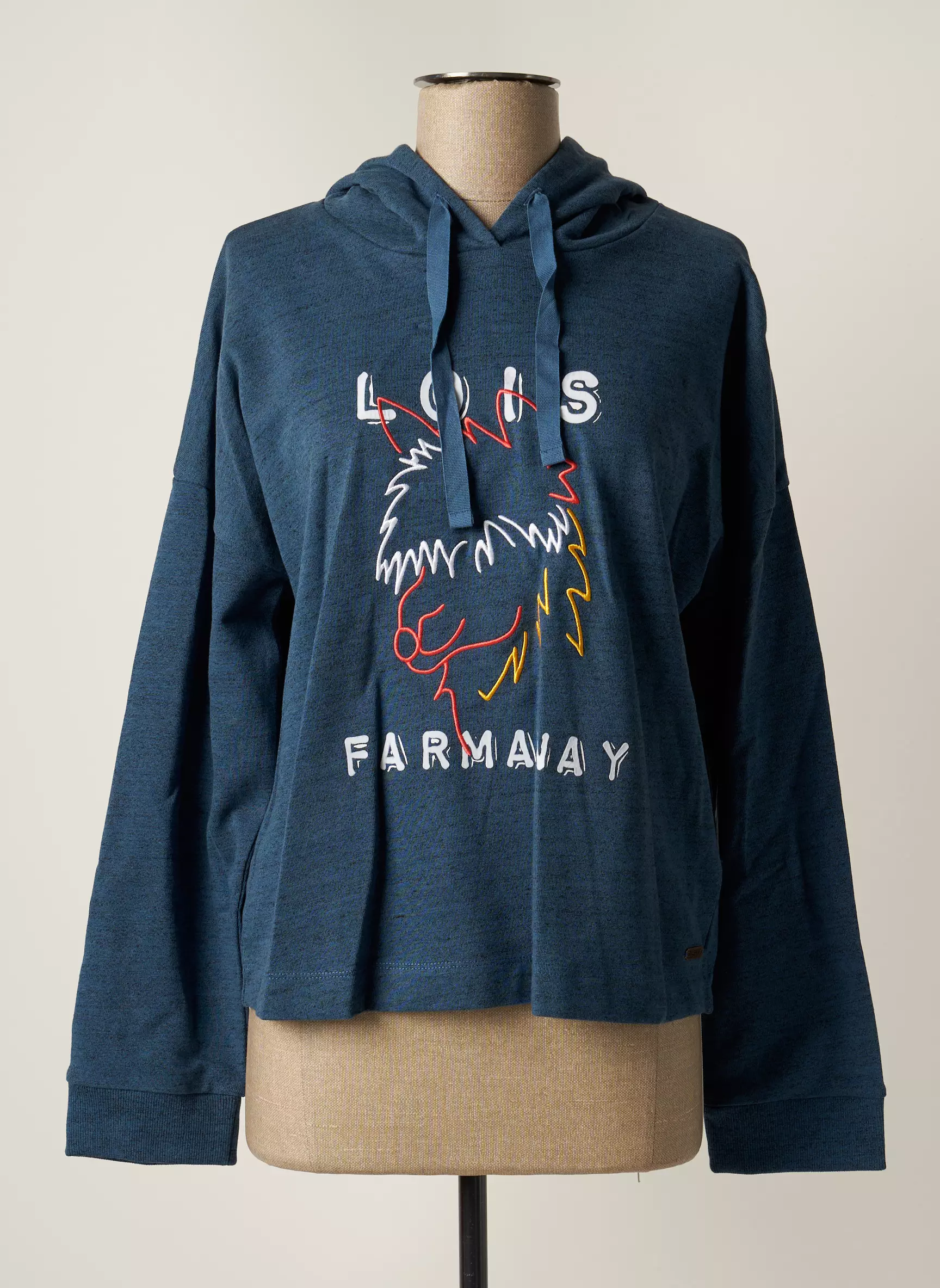 Lois Sweat Capuche Femme couleur bleu