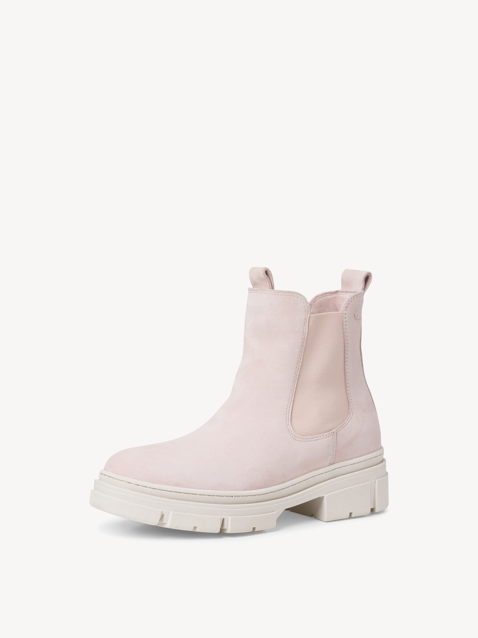 Bottine Chelsea en cuir - rose