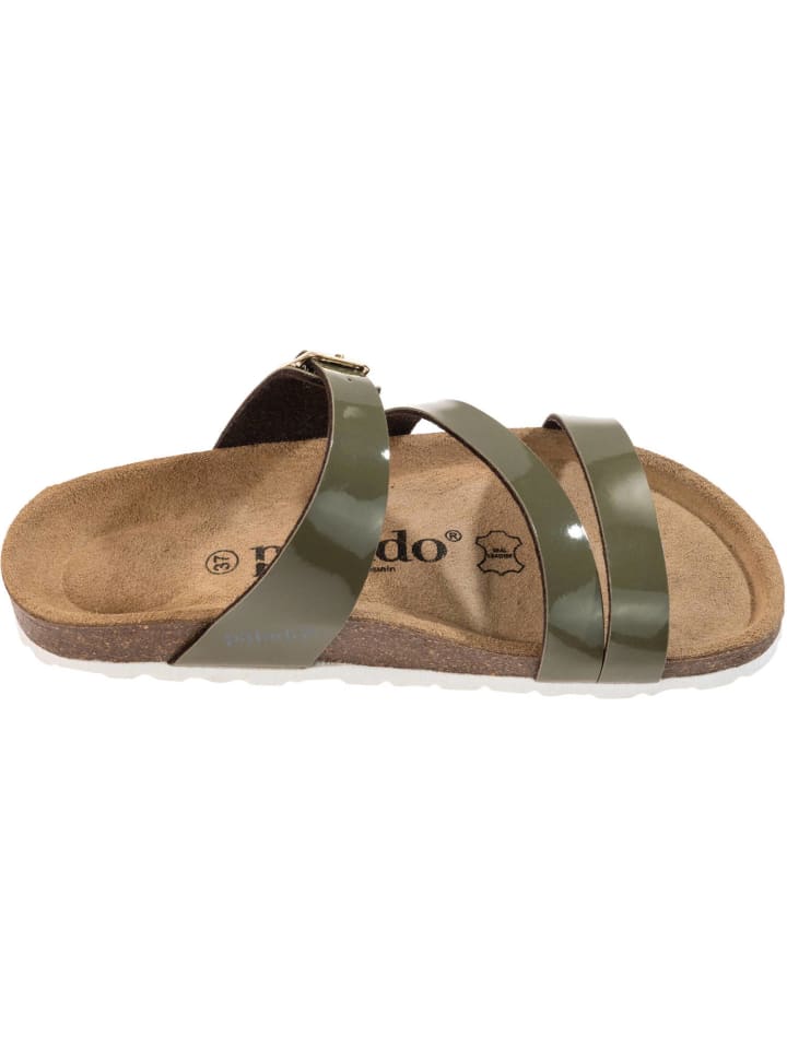 palado Pantoletten in khaki lack günstig kaufen