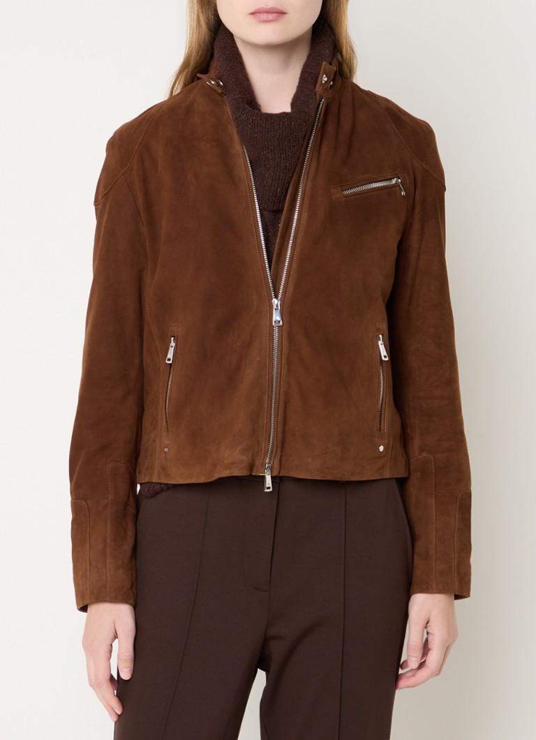 Ralph Lauren goat suede jacket with zip pockets
