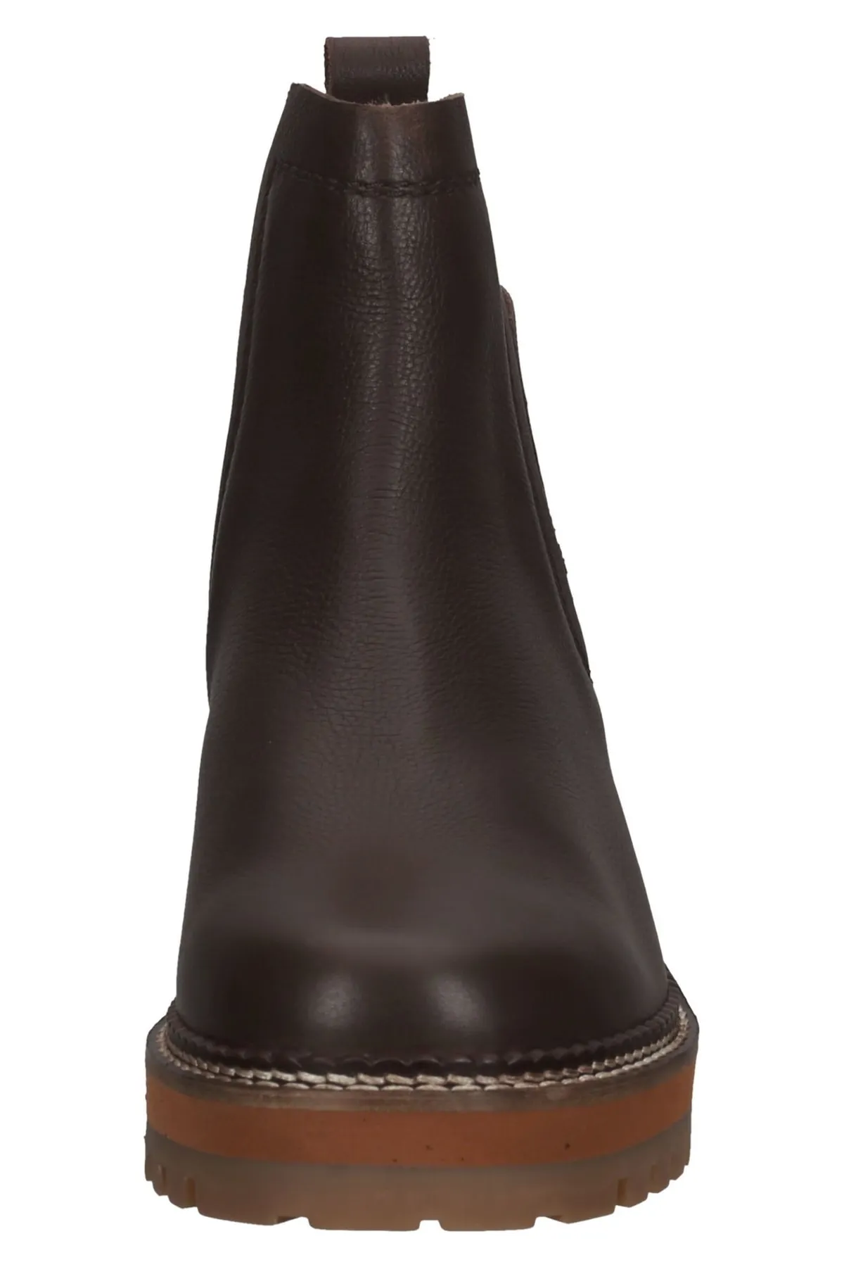 Sansibar  Stiefelette - Braun - Blockabsatz