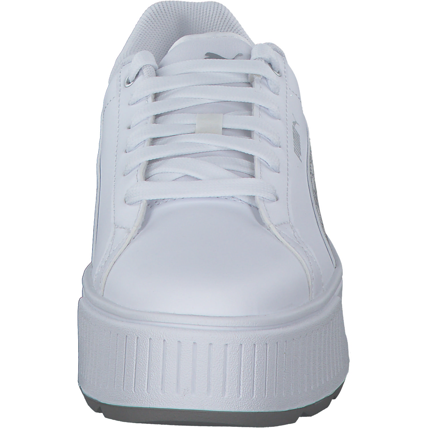 Puma Karmen Space Metallics 389396, Schnürschuhe, Damen, white/matte silver