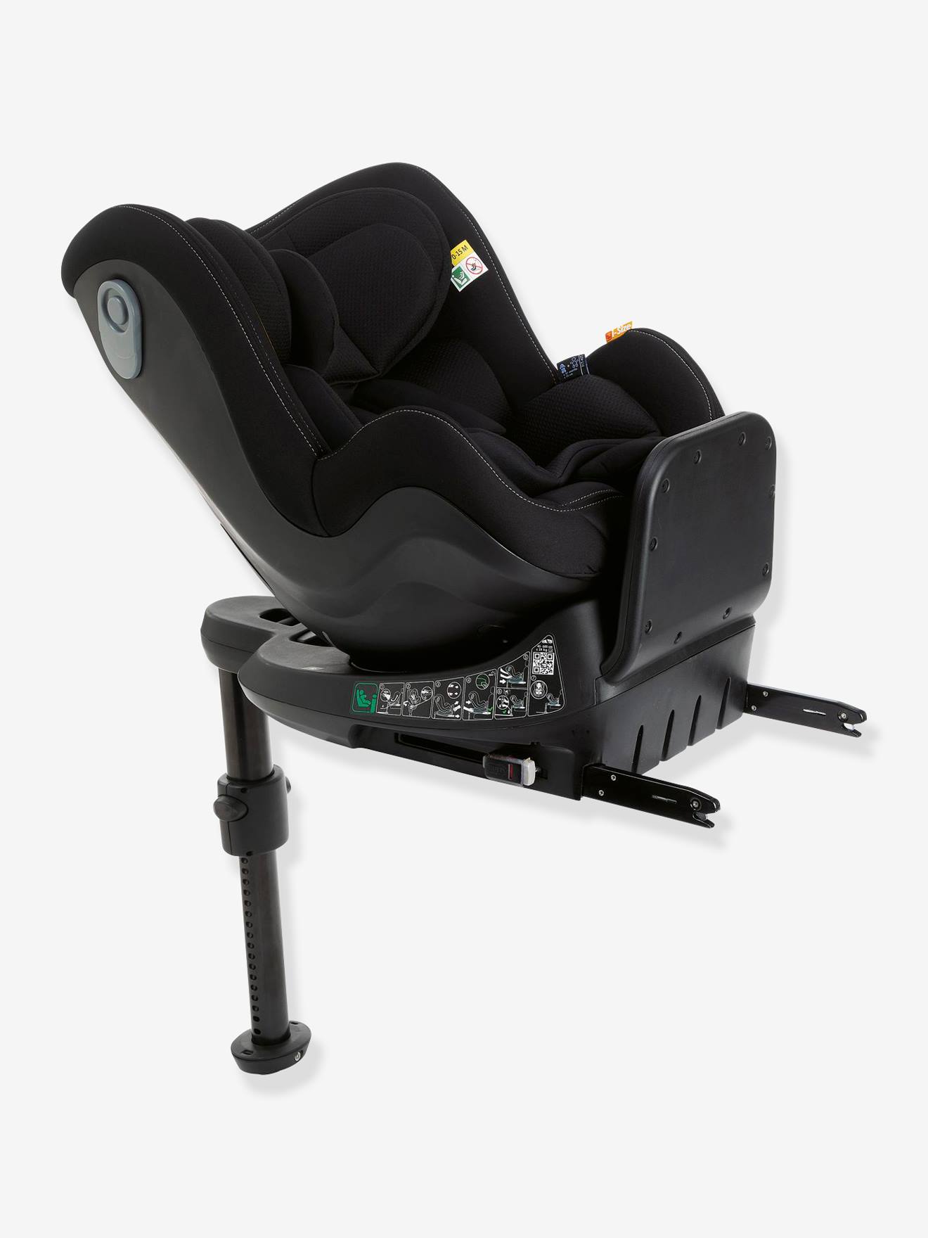 Siège-auto rotatif CHICCO Seat2Fit i-Size 45 à 105 cm, équivalence groupe 0+/1 india ink