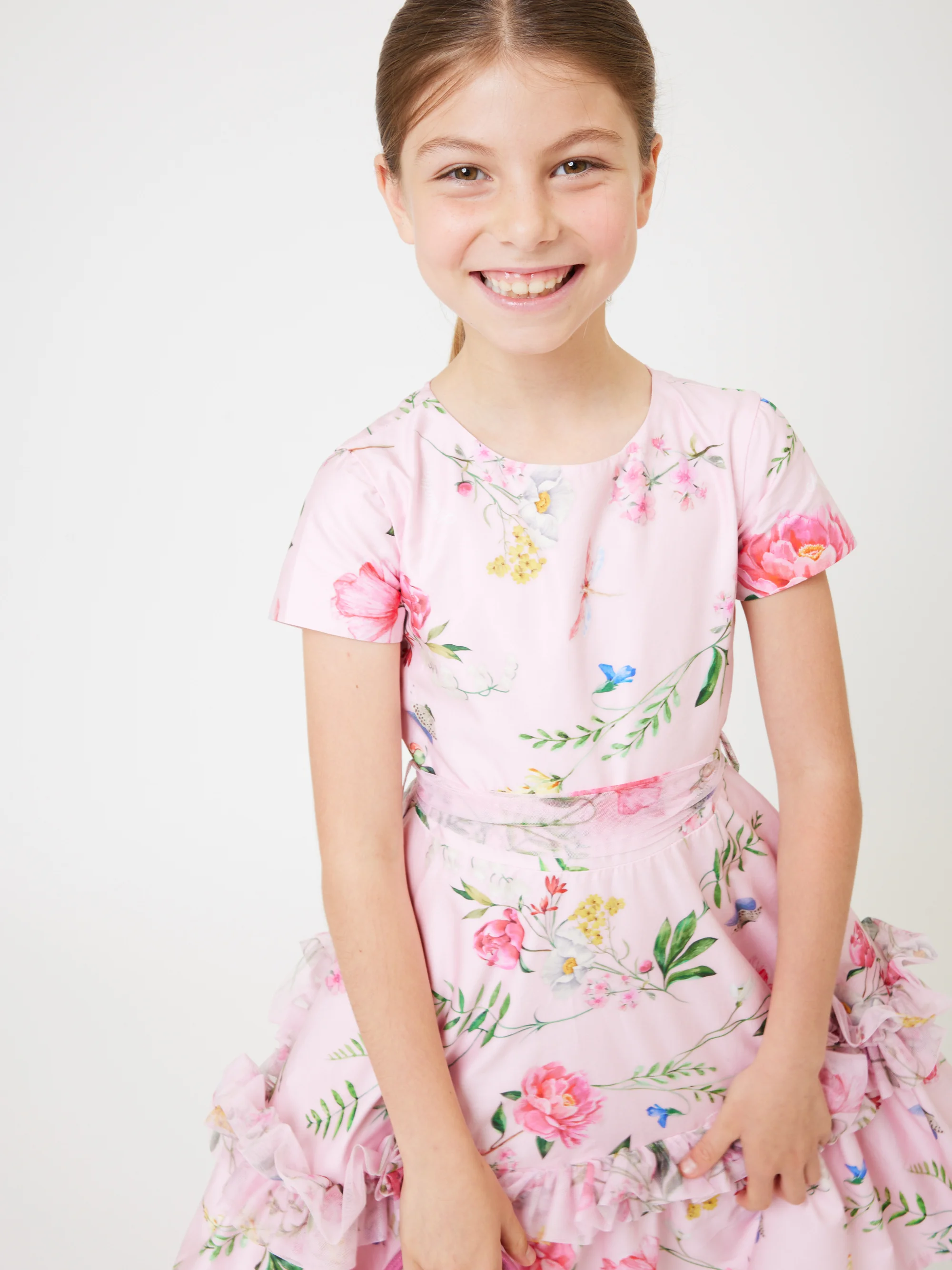 Monnalisa VESTIDO CON VOLANTES - Vestido elegante