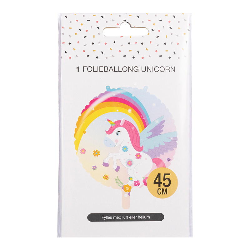 Giform Folieballong 45 cm Unicorn