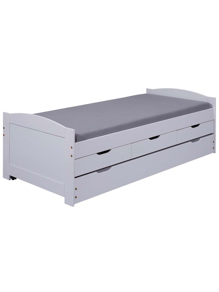 ebuy24 Bett Ulli Weiß 195 x 98 cm günstig kaufen onesize
