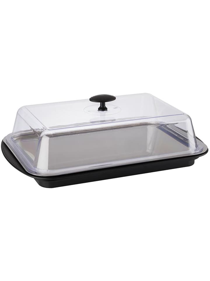 APS 6-tlg. Thermo Tablett Set in Schwarz/Transparent 43 x 29 cm, H: 14 cm günstig kaufen onesize