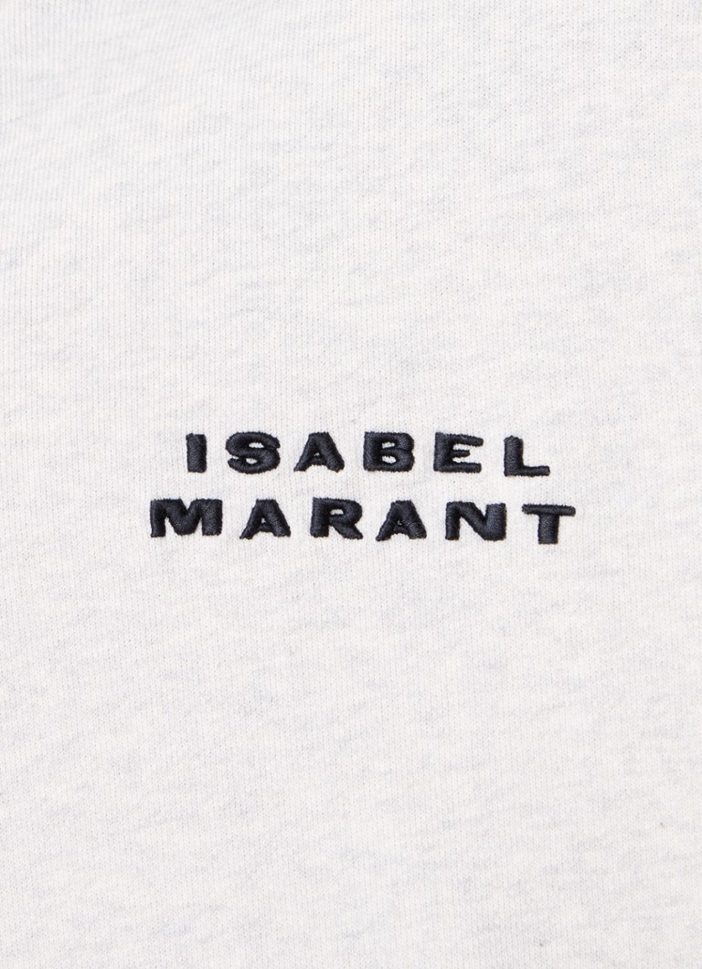 Φούτερ με κεντημένο λογότυπο Isabel Marant Solena με φαρδιά γραμμή και κέντημα