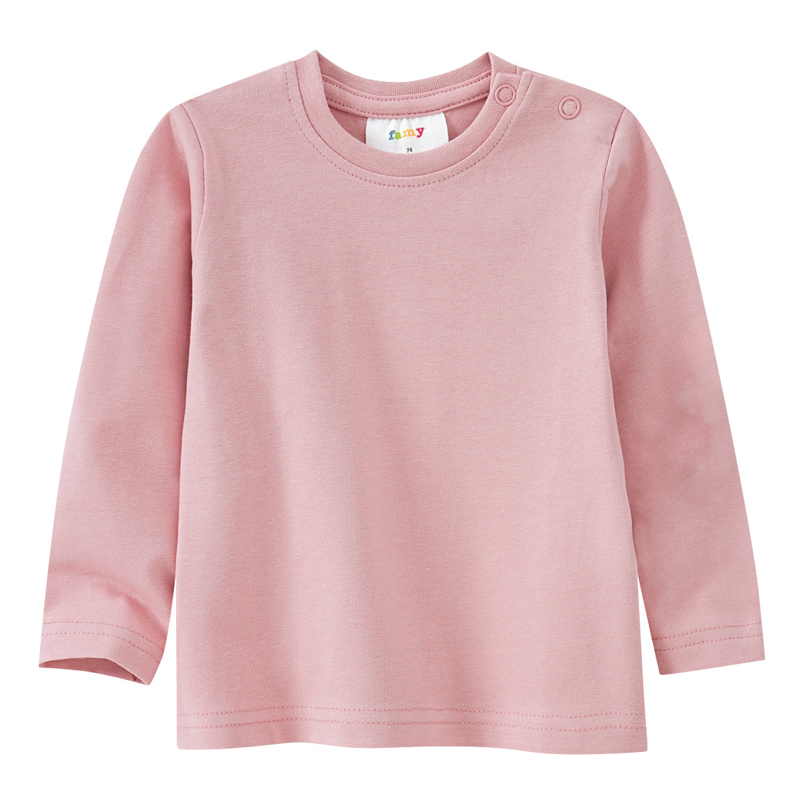 2 Baby Langarmshirts im Basic-Style