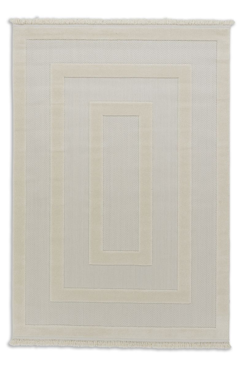 Schöner Wohnen Webteppich Summer Bordüre creme 80x150