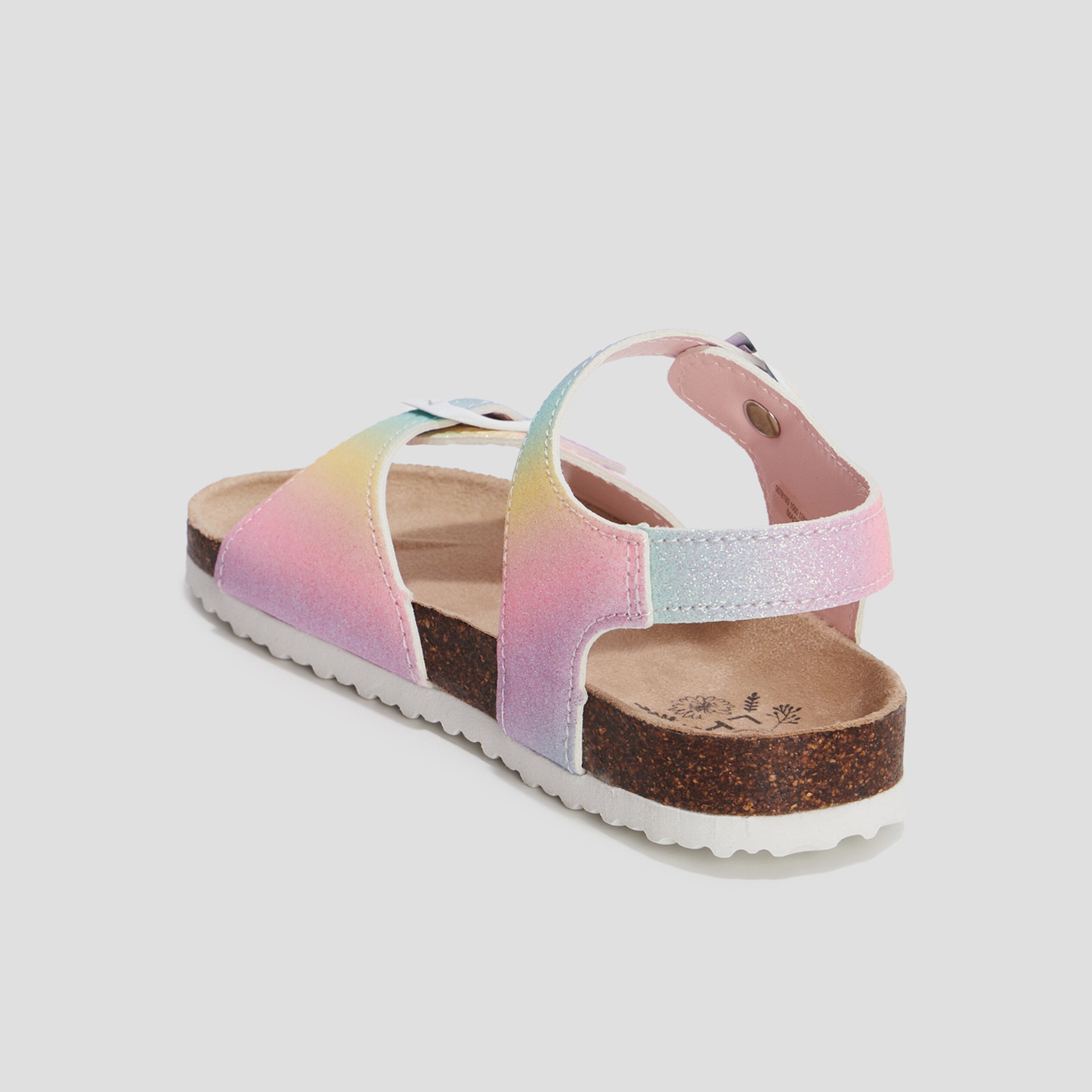 Sandales à paillettes multicolore fille | La Halle