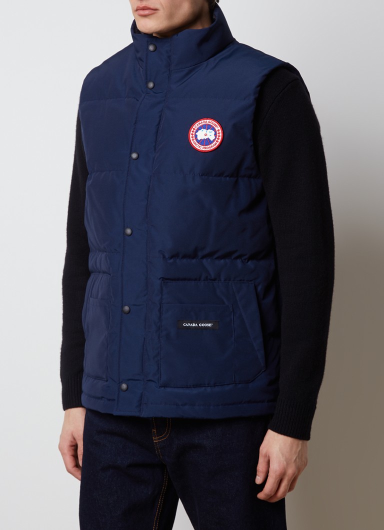 Canada Goose Freestyle podstavljeni prsluk s punjenjem od perja i bočnim džepovima