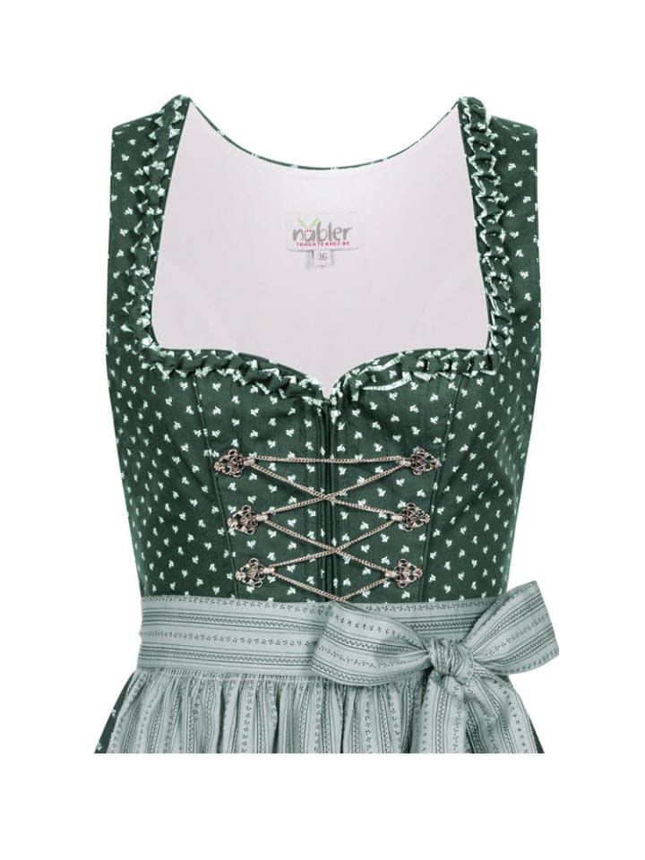 Nübler Dirndl Midi Thea in Petrol günstig kaufen