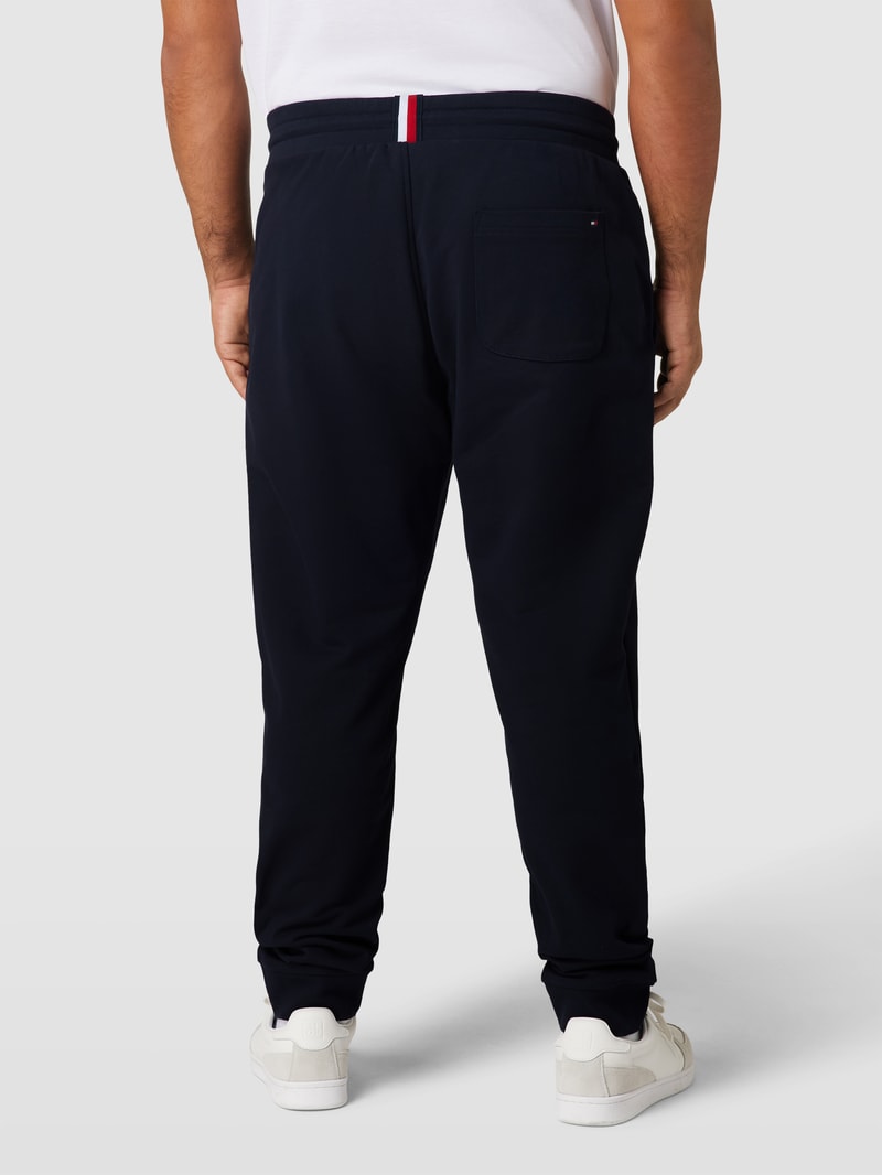 PLUS SIZE Sweatpants mit Label-Stitching in marineblau