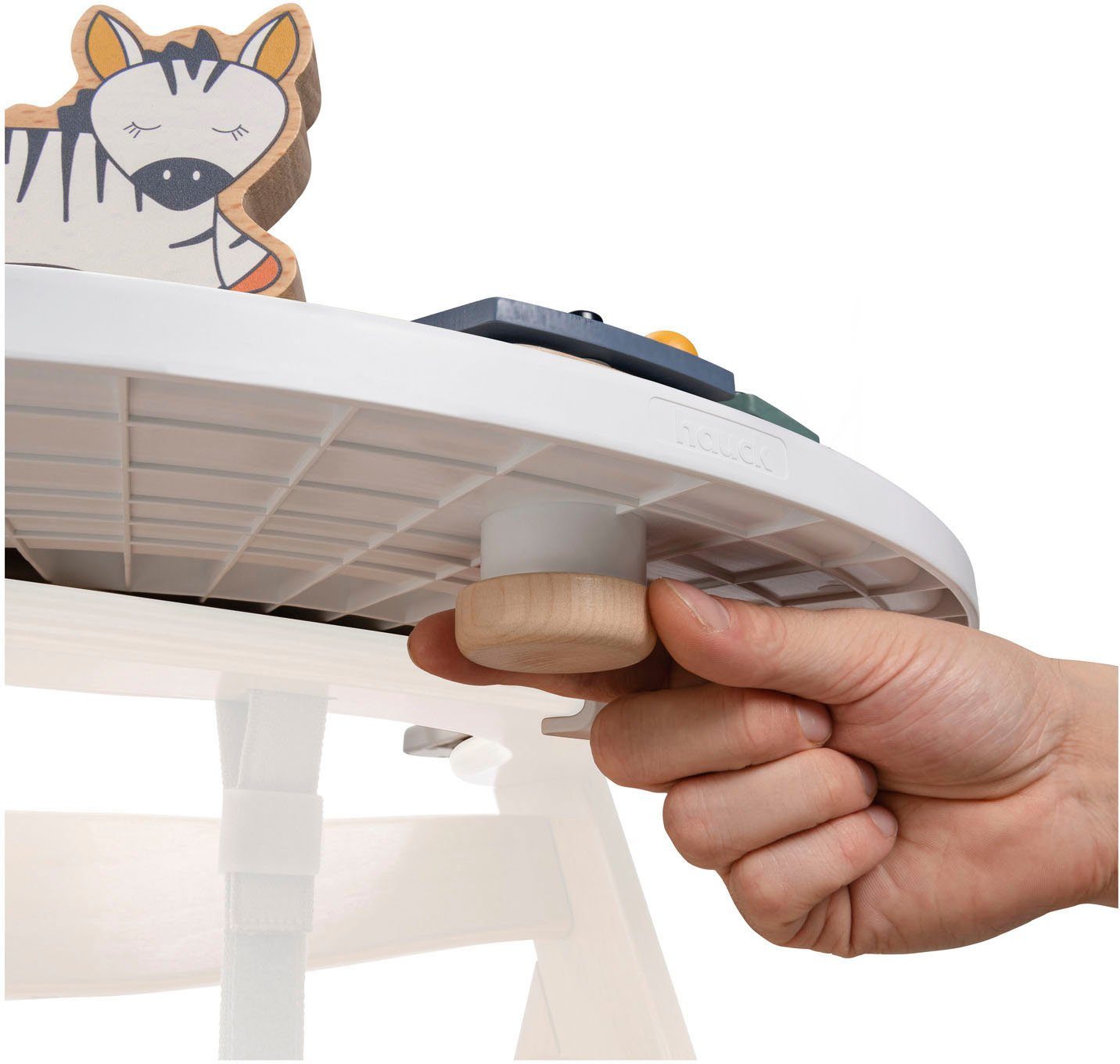 Hauck Hochstuhltablett Alpha Play Music Set Zebra, Holz, Kunststoff, FSC® - schützt Wald - weltweit