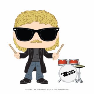 ZZ Top POP! Rocks Vinyl Figur Frank Beard 9 cm