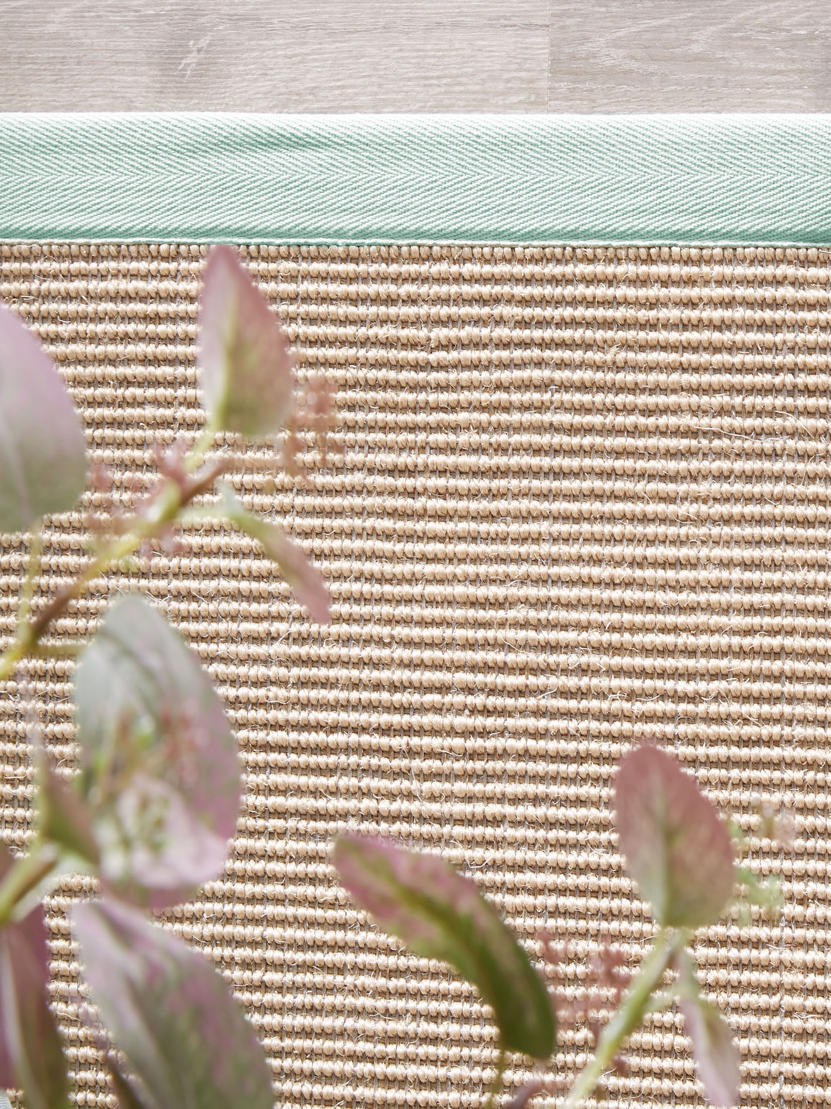 Aruba Pastell Sisal-Teppich, Mint