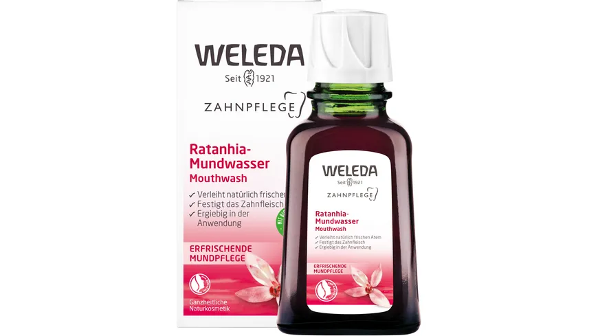 WELEDA ZAHNPFLEGE Ratanhia-Mundwasser 50 ml