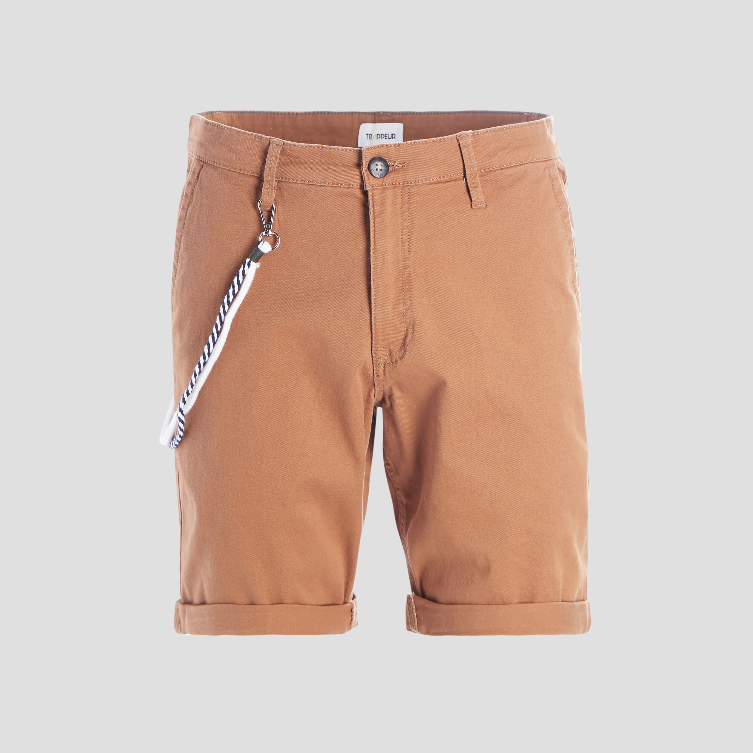 Bermuda regular détail chaîne Trappeur camel homme | La Halle
