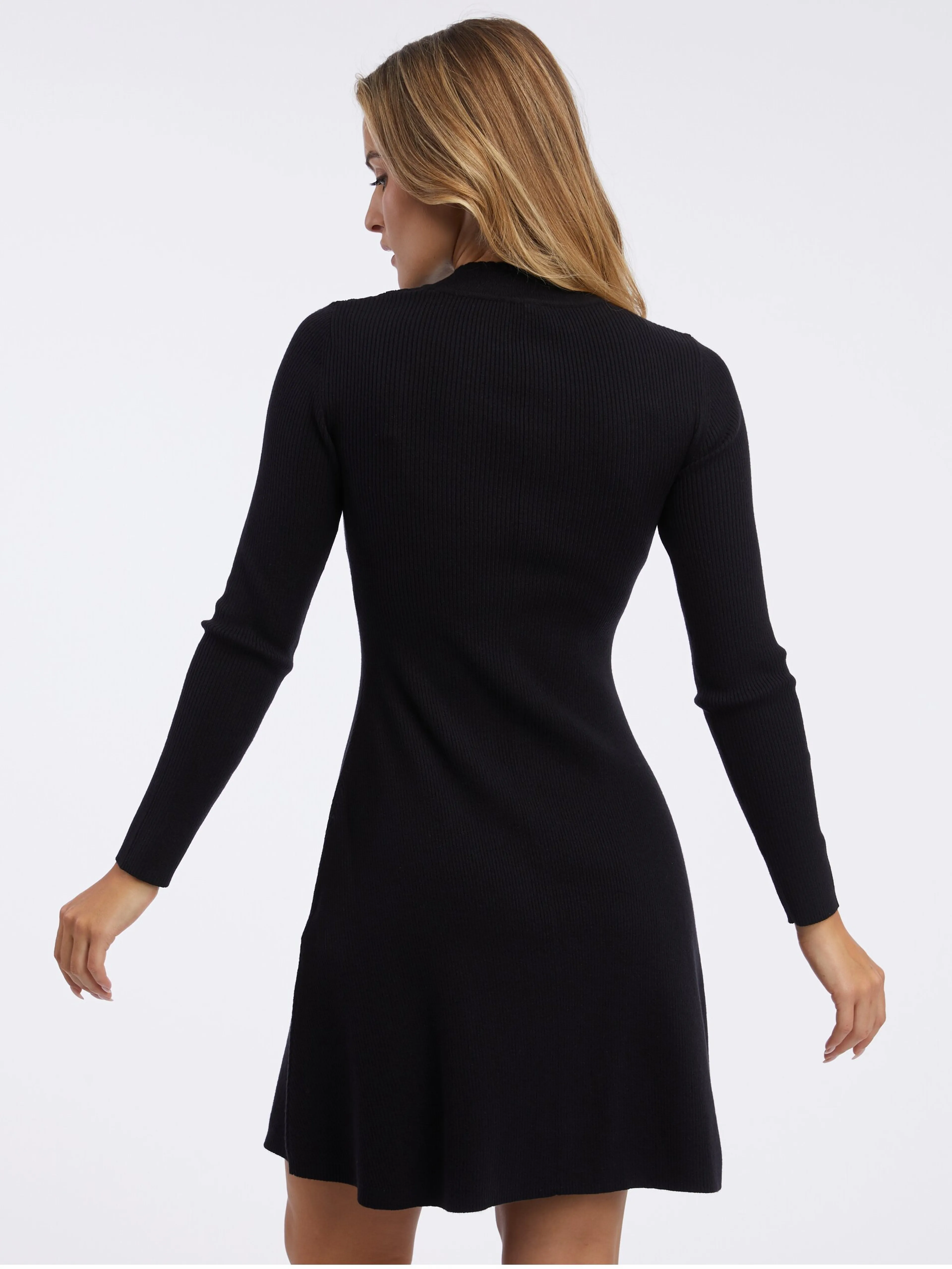 Schwarzes Damenstrickkleid ORSAY