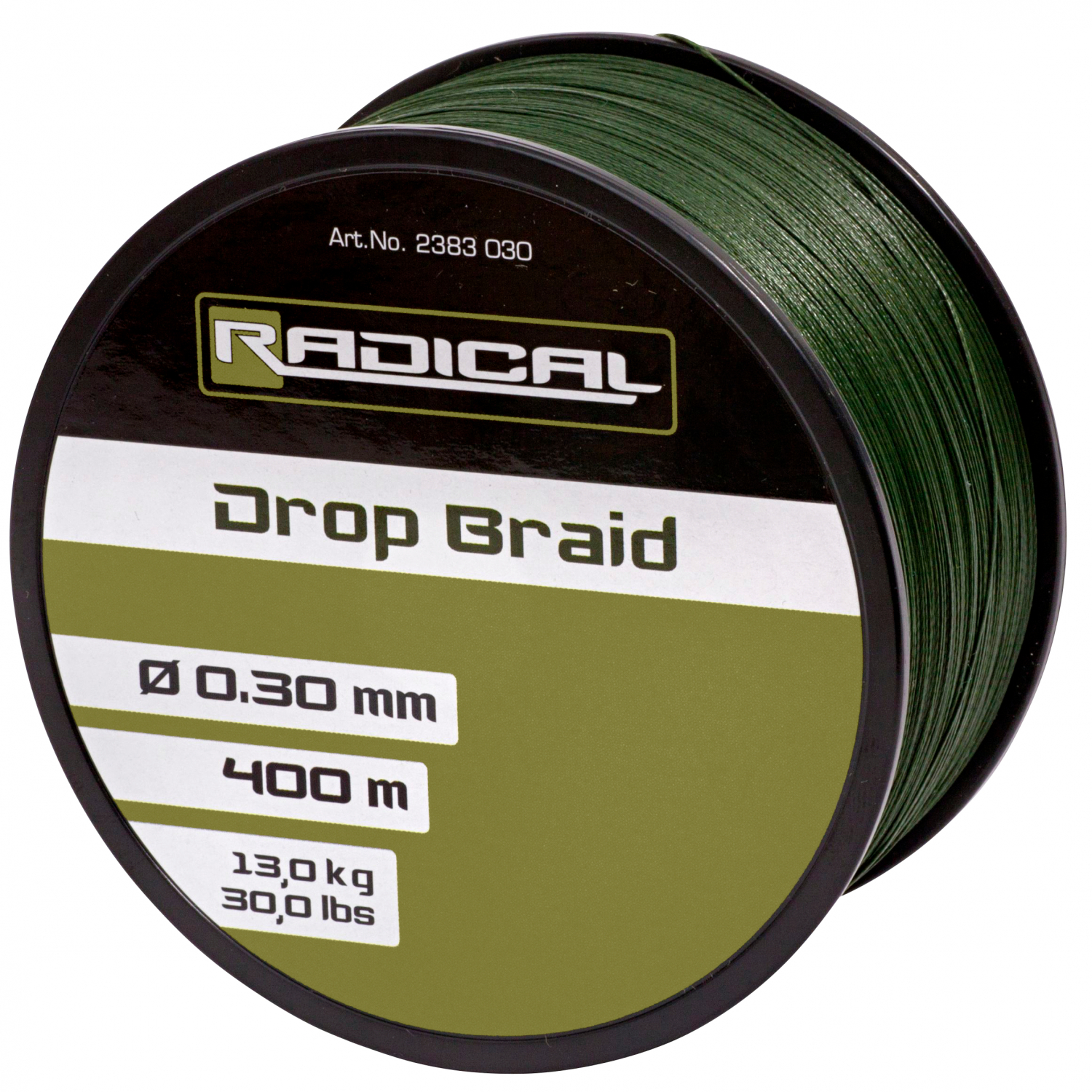 Quantum Radical Angelschnur Radical Drop Braid (dunkelgrün)