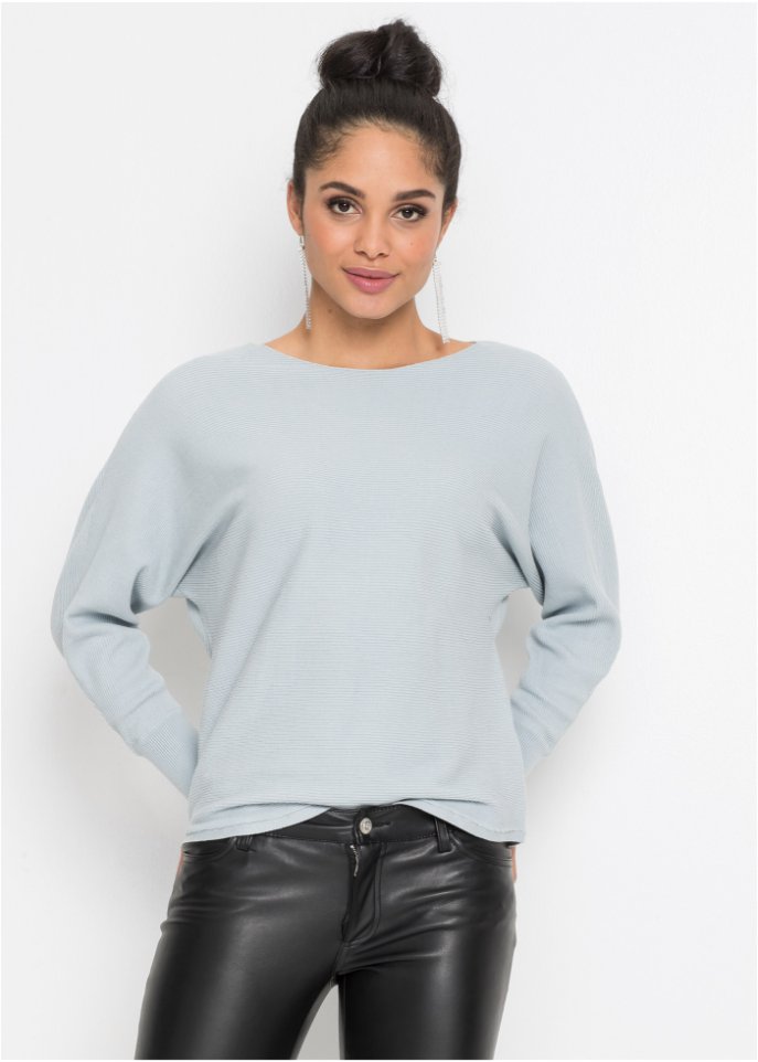 Oversize-Ripp-Pullover