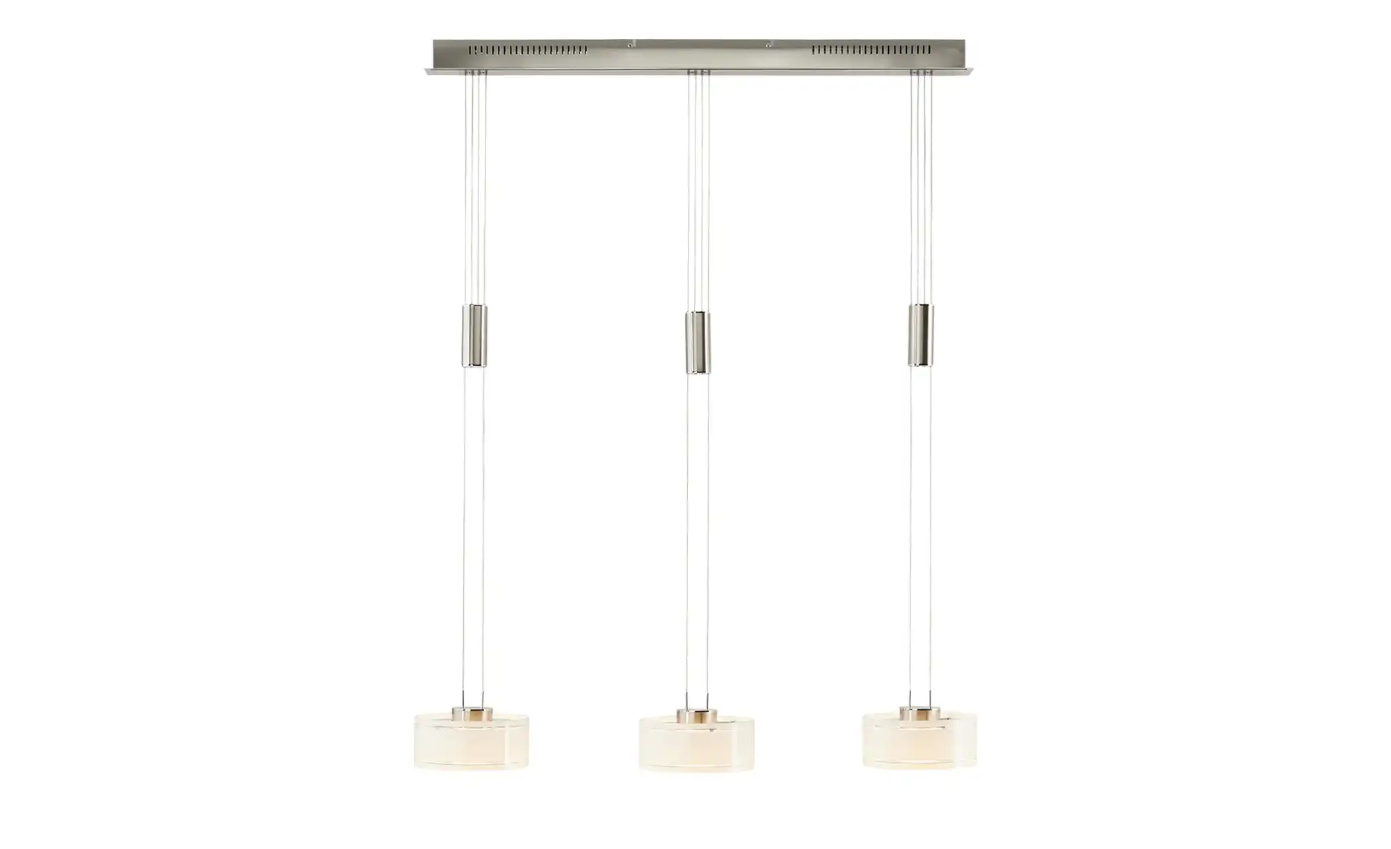 Fischer-Honsel LED-Pendelleuchte, 3-flammig, Nickel matt