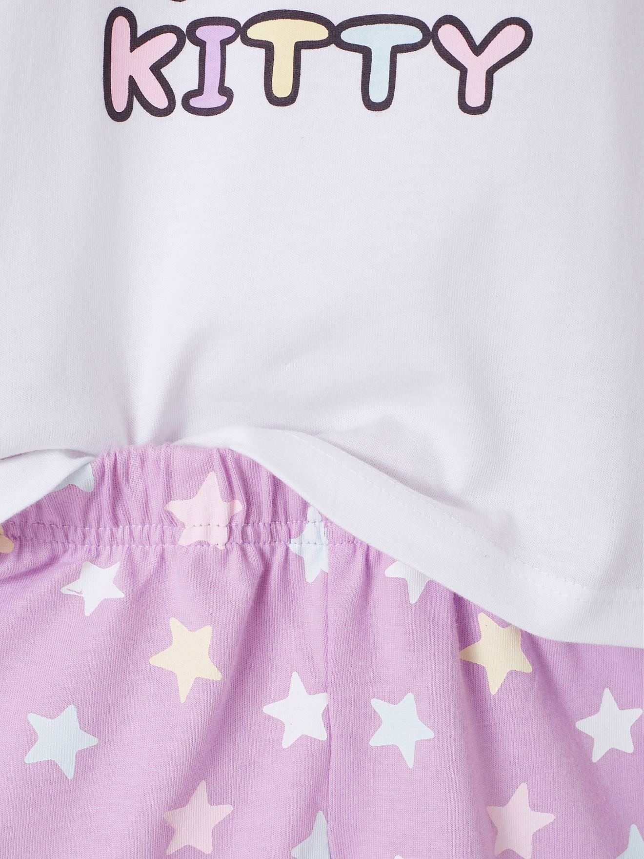 Hello Kitty Kurzer Kinder Schlafanzug HELLO KITTY - lila