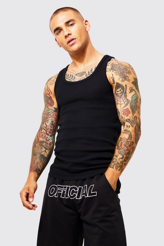 Tanktop in Waffeloptik