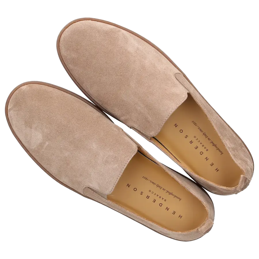 Henderson - Slipper RODI Veloursleder - beige