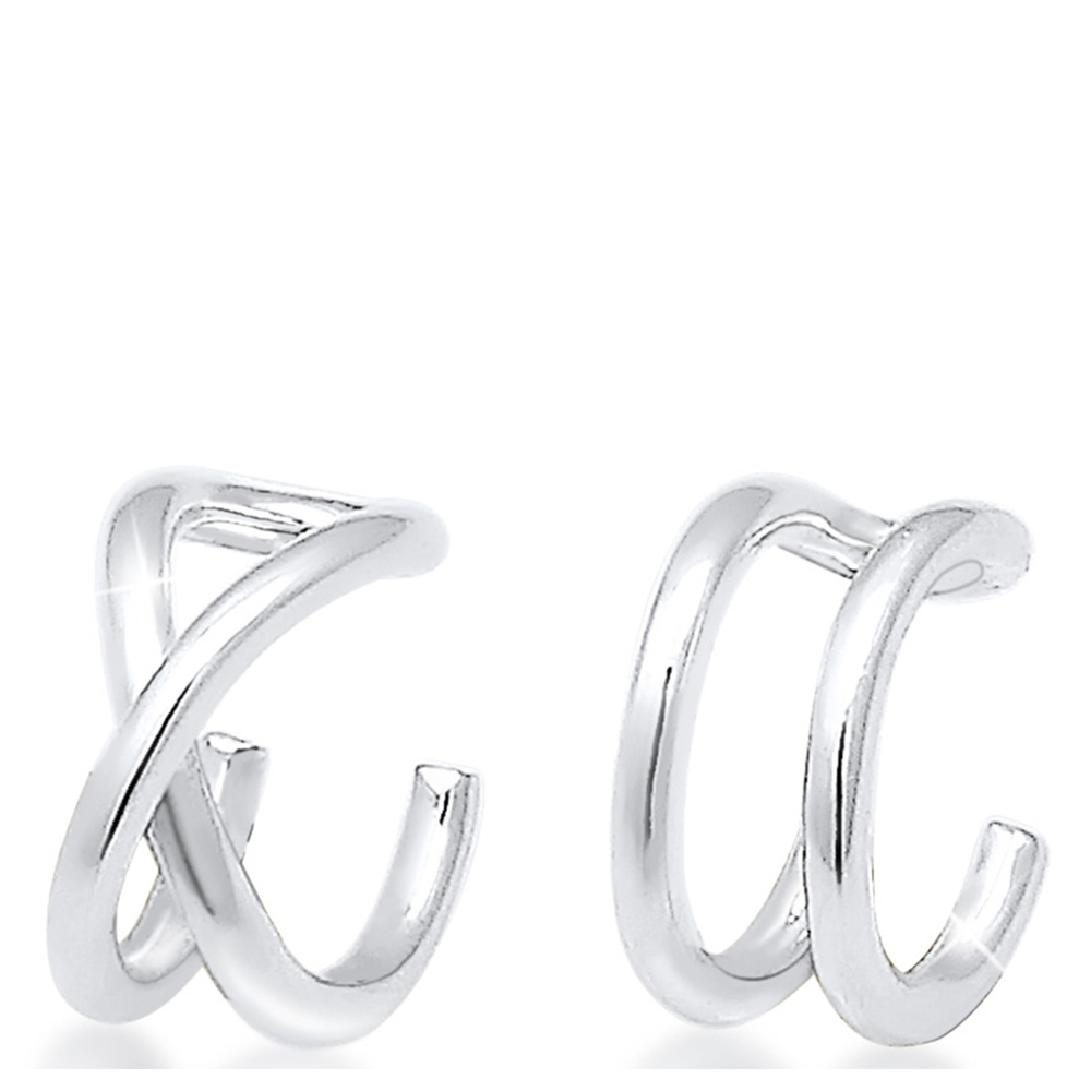 Elli Elli by Julie & Grace Boucles d'Oreilles Ear Cuff Geo Base Minimal Femme - 925/10 Boucles d'oreilles