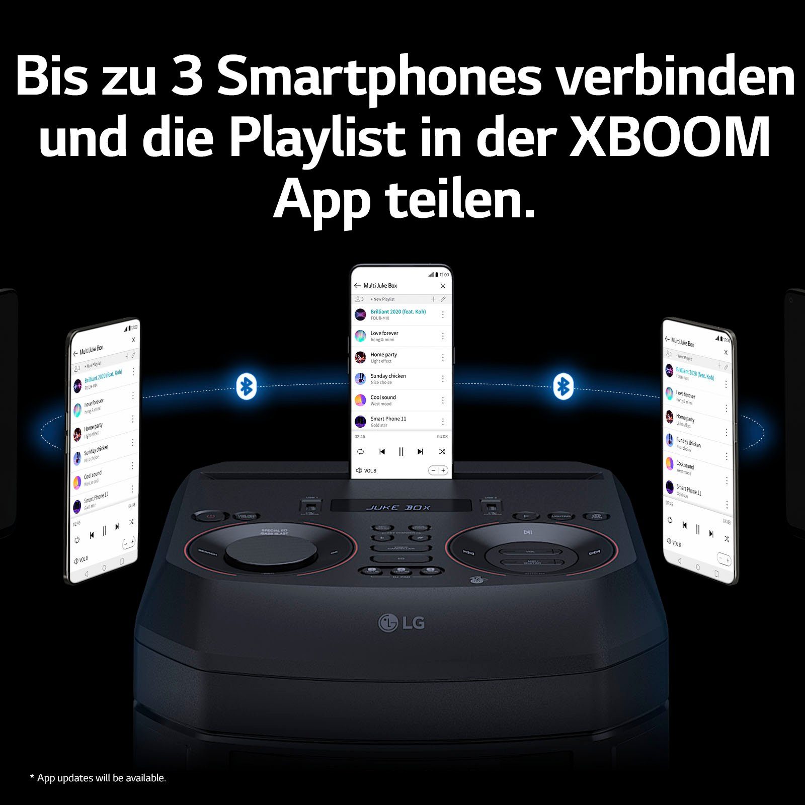 LG XBOOM RNC5 Stereo Party-Lautsprecher (Bluetooth)